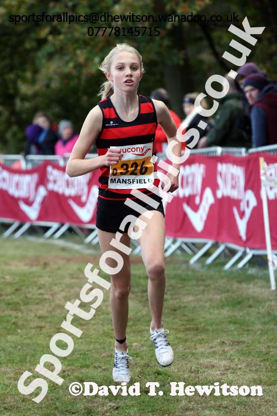 Womens under-17s, 2016 National Cross Cpuntry Relays, Berry Hill Park, Mansfield. Photo: David T. Hewitson/Sports for All Pics